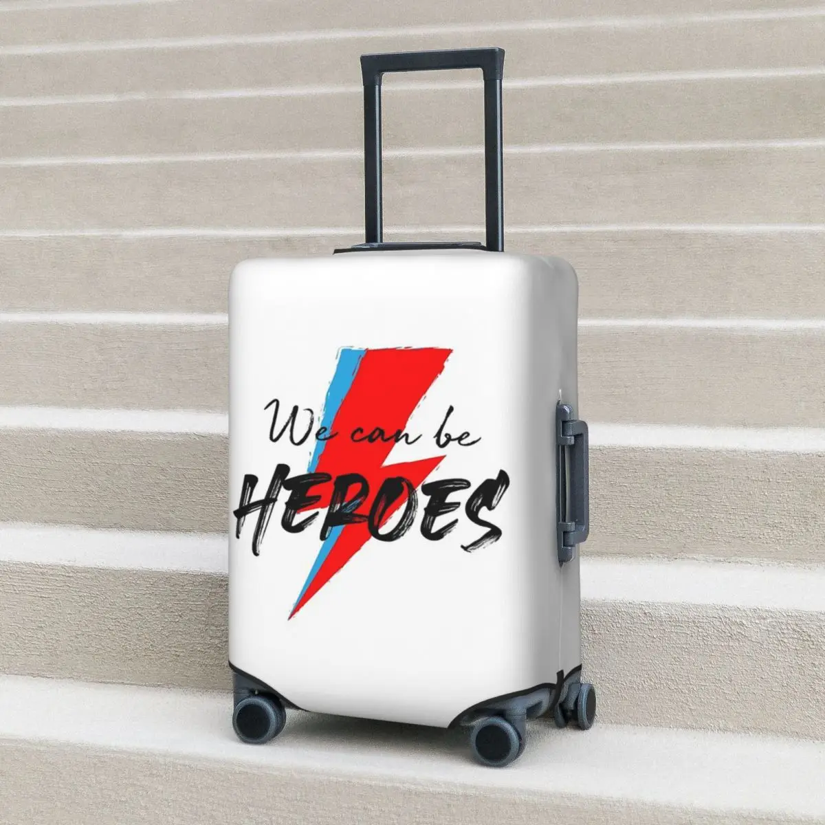 

Мы можем być Heroes Боуи, защитный чехол для чемодана, эластичные защитные чехлы для багажа для путешествий 18-32 дюймов