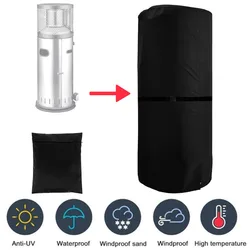 420D Oxford Cloth Waterproof Air Heater Cover Windproof Dust-Proof Heater Cover UV-resistant Garden Outdoors Furniture Protector