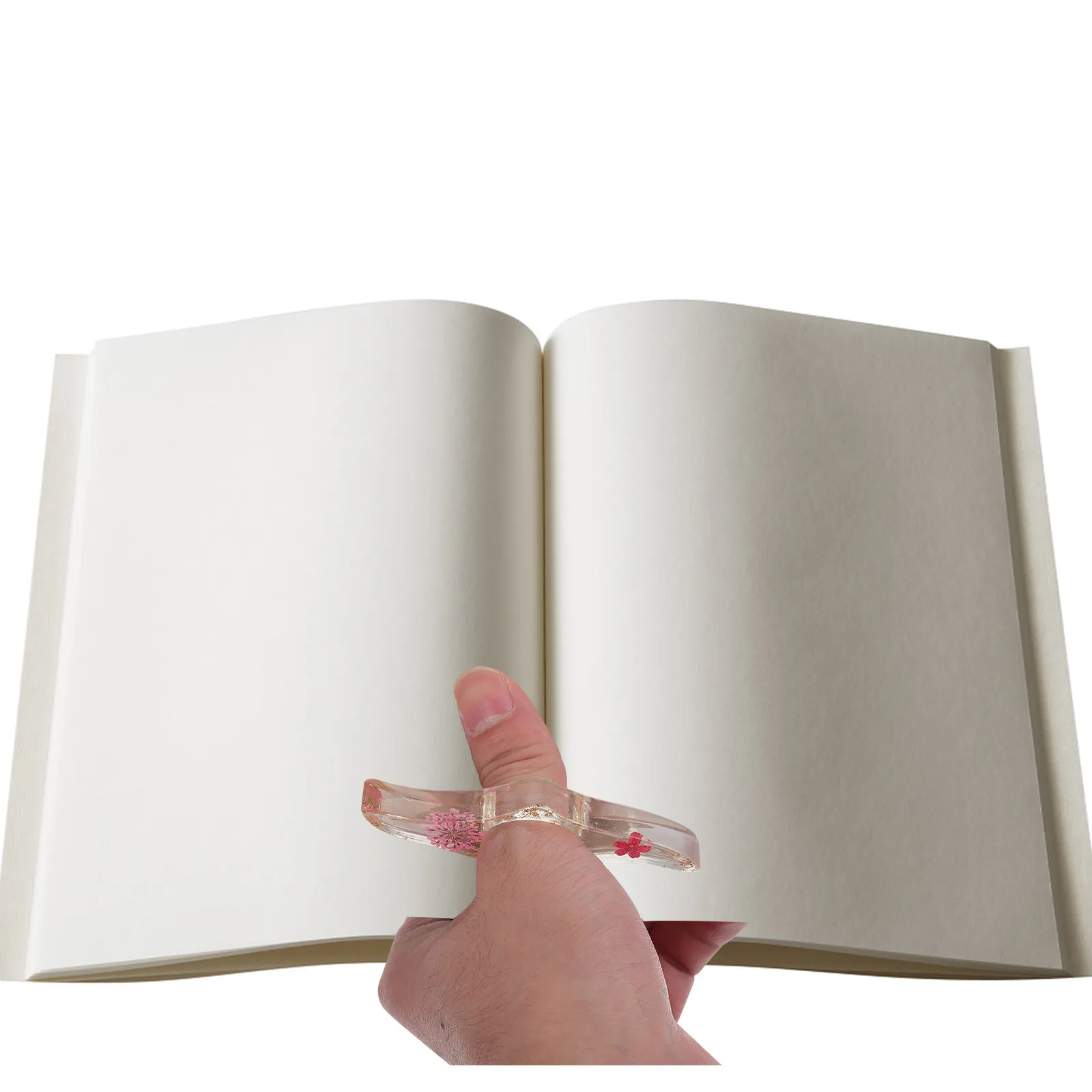 Plastic Book Page Holder Thumb Ring Reading Assist Device Lightweight Portable Convenient for Reading Books Magazines Book