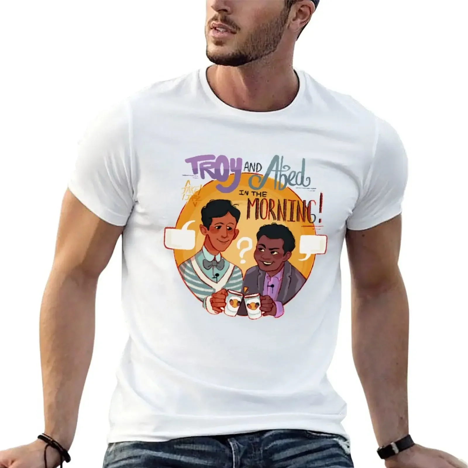 Troy and Abed in the Morning! T-Shirt vintage graphic tee oversizeds sweat boys animal print t shirts for men graphic