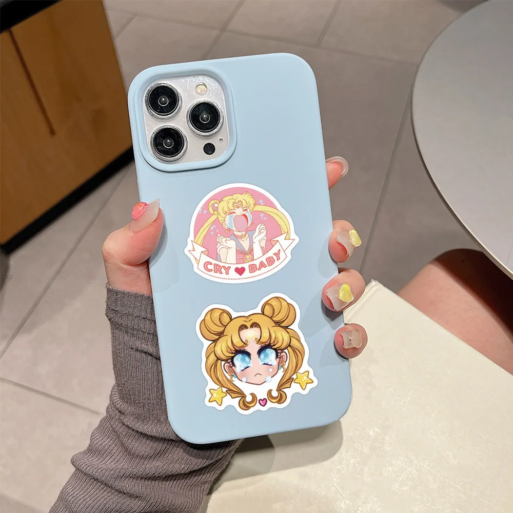 110 pçs animação dos desenhos animados lua lebre marinheiro mob decoração criativa mala copo de água computador adesivos à prova dwaterproof água