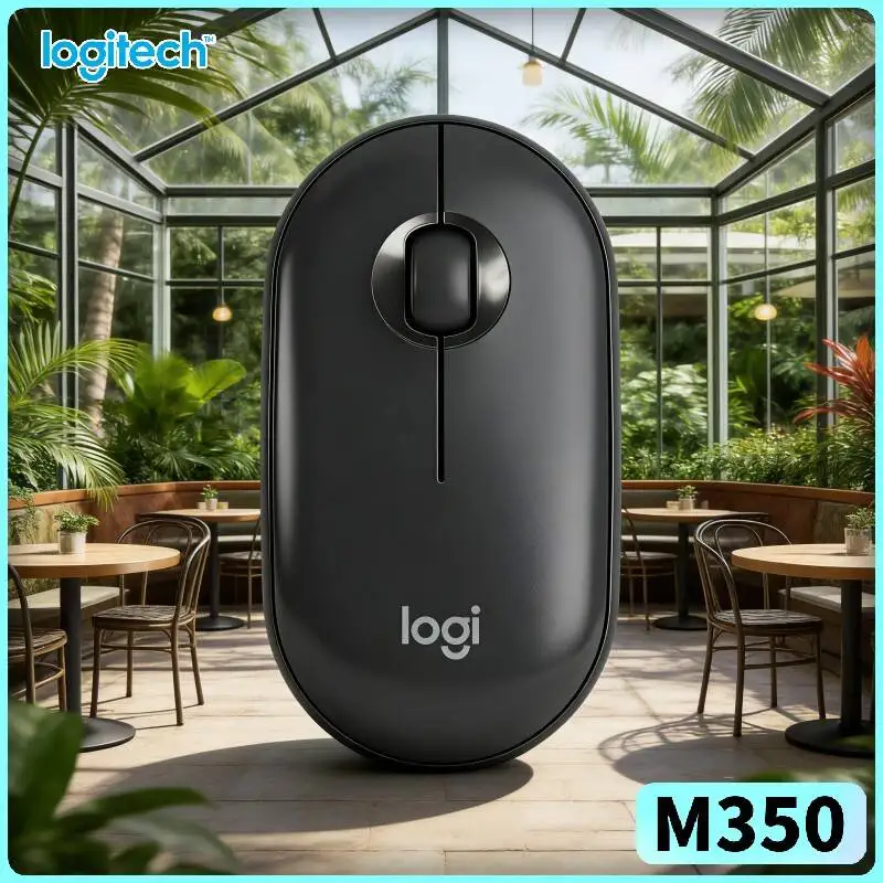 

Портативная оптическая мышь Logitech M350 — легкая (77 г), бесшумное прокрутывание, USB-приемник, Bluetooth Low Energy, совместимость с ПК и Mac