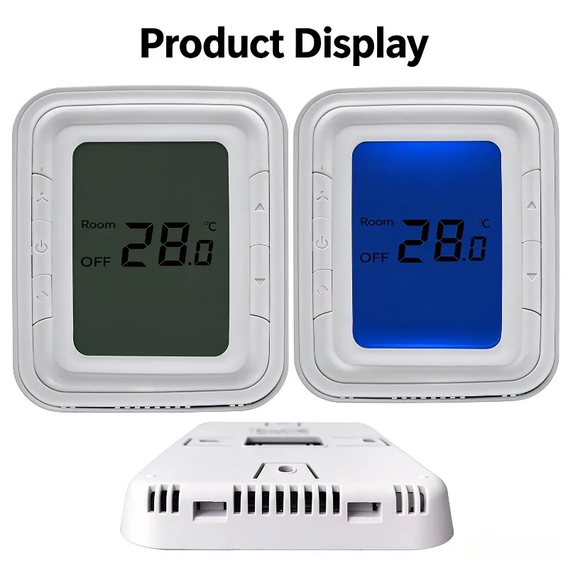 Smart Fan Coil Thermostat Temperature Control Panel with Overheat Protection for Home Central Air Conditioning