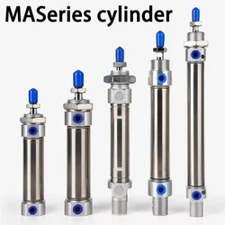 Stainless Steel Double Action MA Type With Magnet 16/20/25/32/40mm Bore 25/50/75/100/125/150/175mm stroke pneumatic cylinder