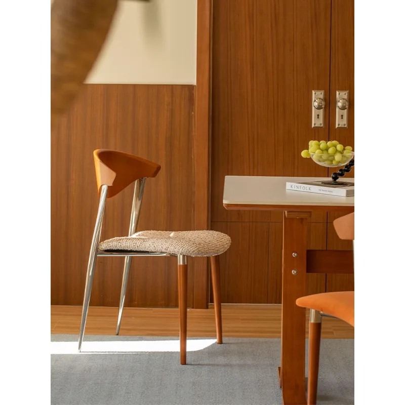 

Medieval dining chair, solid wood chair retro dining table