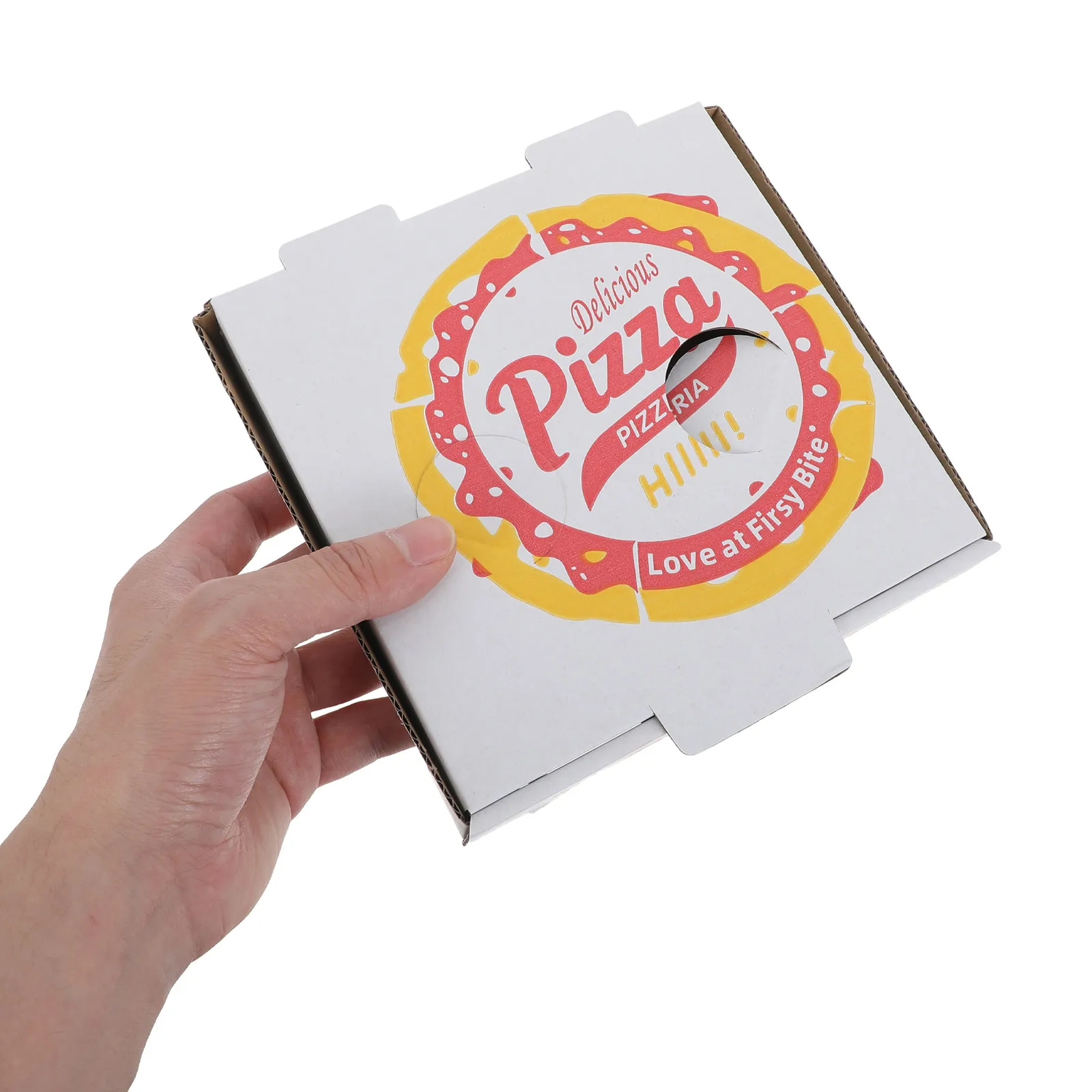 20Pcs 6 Inch Disposable Pizza Packaging Boxes Heat Retaining Freshness Protecting Stackable Takeaway Containers for Pizza Slice