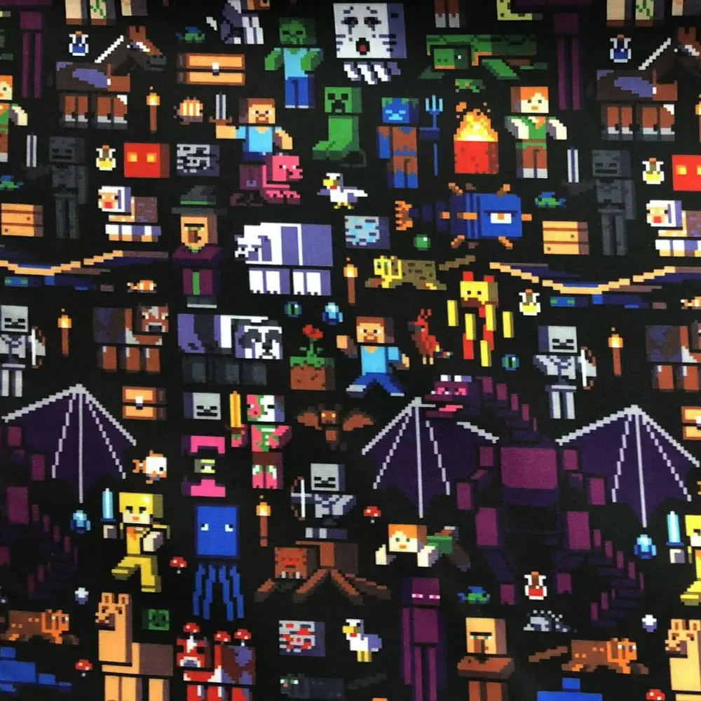 الكرتون النسيج الساخن DIY140 * 50 سنتيمتر اليدوية الخياطة خليط اللحف فستان طفل ورقة المنزل قماش مطبوع النسيج الخياطة الاطفال