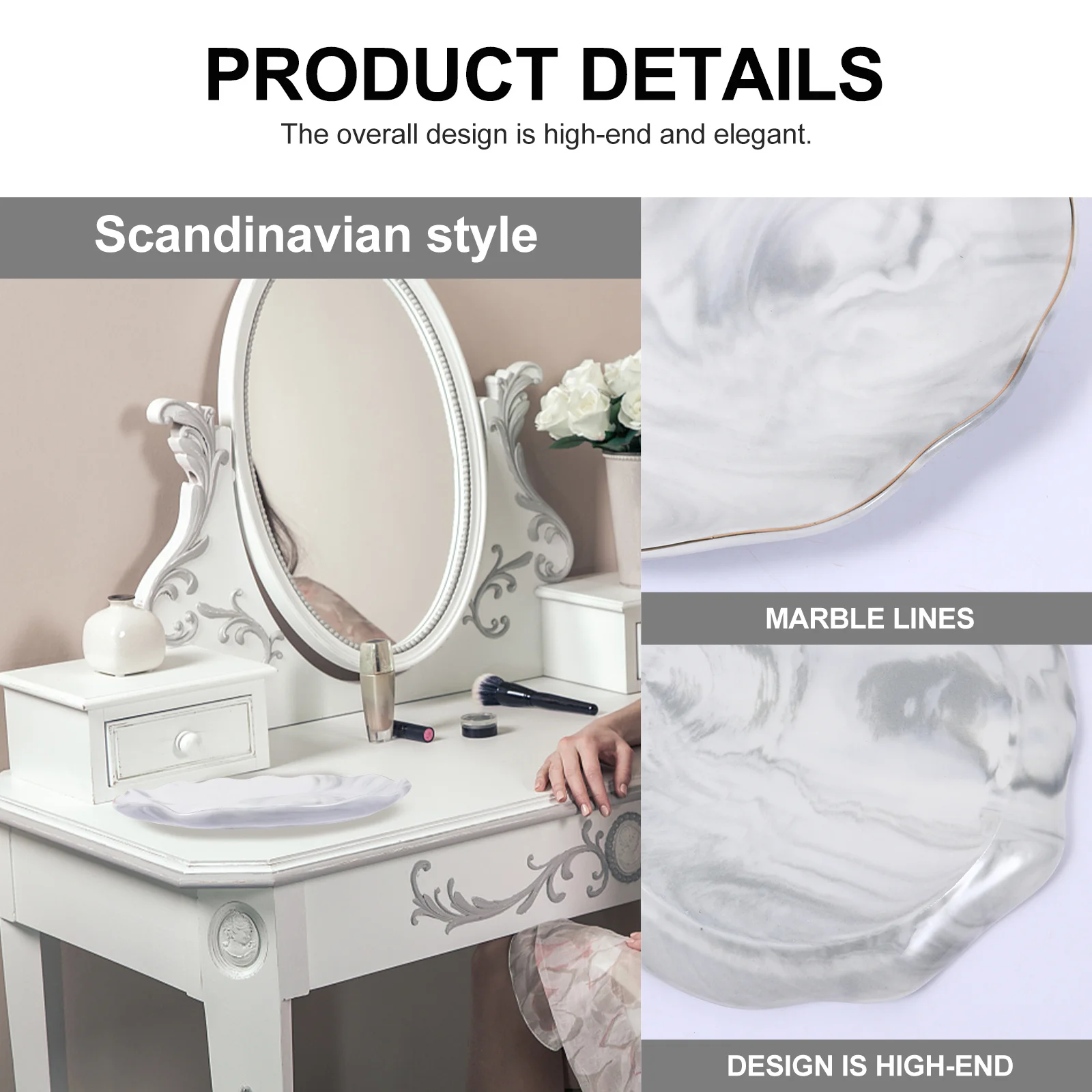 Ceramic Jewelry Tray Gold Ceramic Plate Marble Plate Marble Ceramic Plate Ceramic Dinner Plate