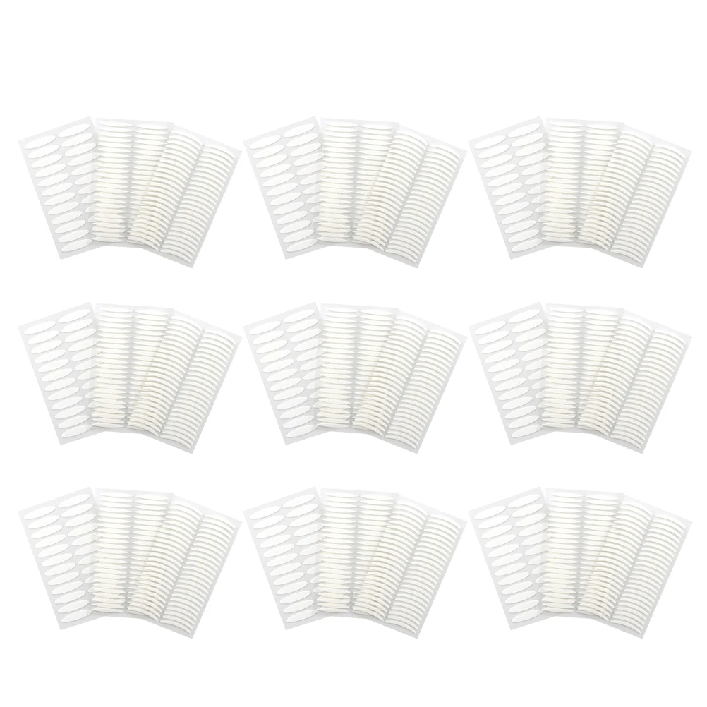 

60 Sheets Double Eyelid Sticker Transparent Lasting Natural Eyelid Tape Fiber Thin PE Material Easy Apply Remove