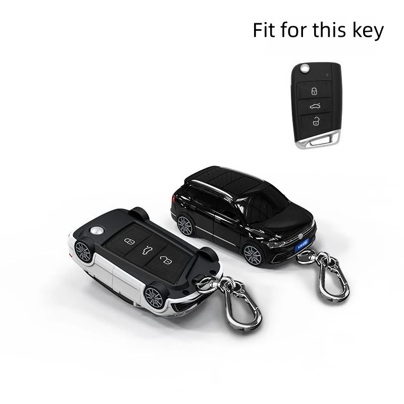 For Volkswagen Tiguan VW Polo Golf 7 Skoda Octavia Kodiaq Karoq Seat Ateca Leon Lbiza Key Cover Car Model Key Protective Case