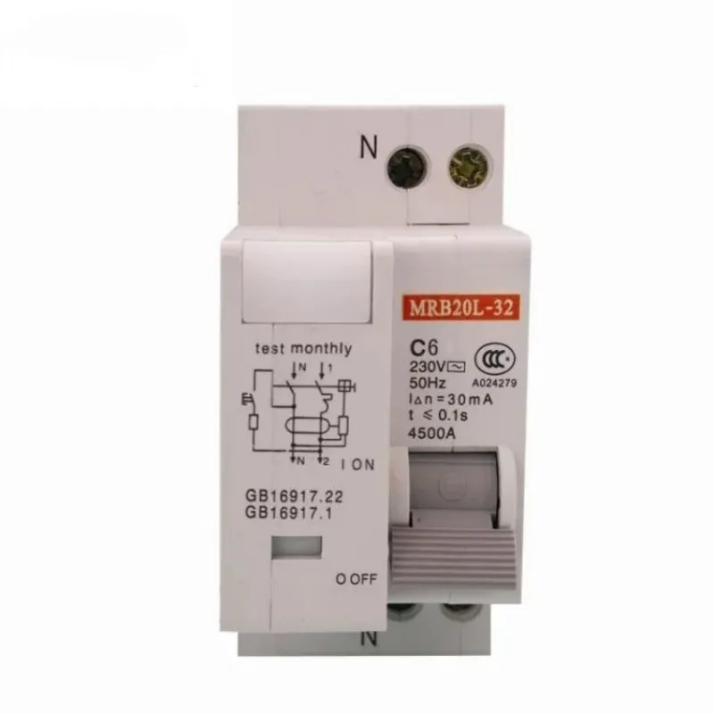 FOR MERLIN GERLN MRB20L-1P + N 6/10/16/20/25/32 A Household leakage circuit breaker
