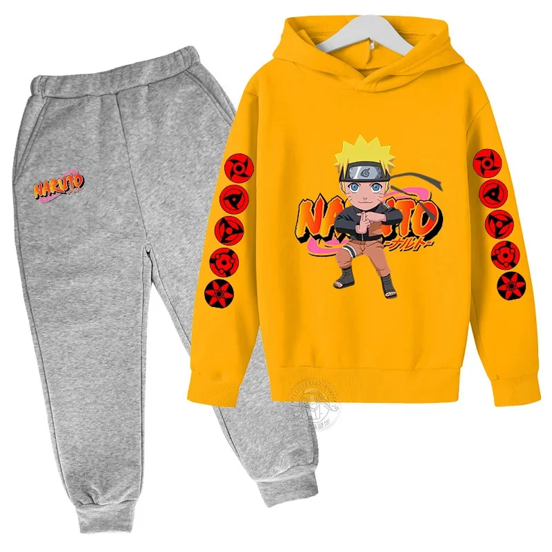 Naruto Akatsuki Cloud Hoodie Girls Boys Fashion Printed Pullover Jesień i zima Wygodna odzież uliczna Najlepiej sprzedający się garnitur