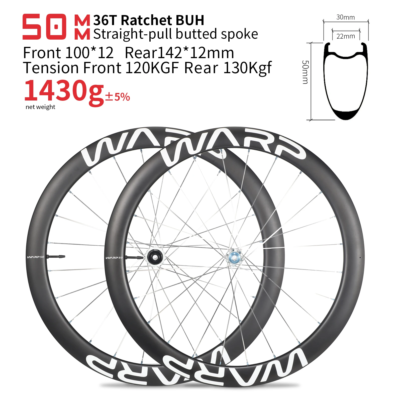 

Комплект велосипедных колес 50 мм, сверхлегкий карбоновый 1430G 36T, трещотка, 24 спицы, 100*12 142*12, дисковый тормоз с центральным замком, ободки для шоссейного велосипеда 700C