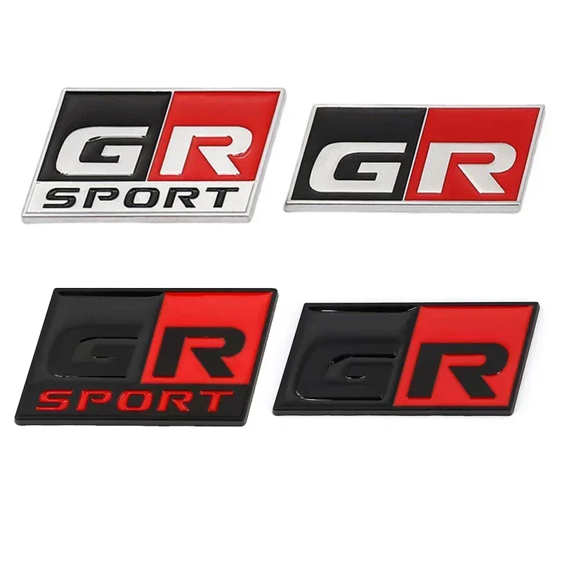 3D Metal Logo GR Sport Badge Trunk Car Sticker For Toyota RZ RC RS YARiS Corolla CHR Harrier Camry GR SPORT Emblem Accessories