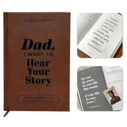 Dad I Want To Hear Your Story Heirlooms Edition A Fathers Guided Journal To Share His Life And His Love Dad's Story Leather