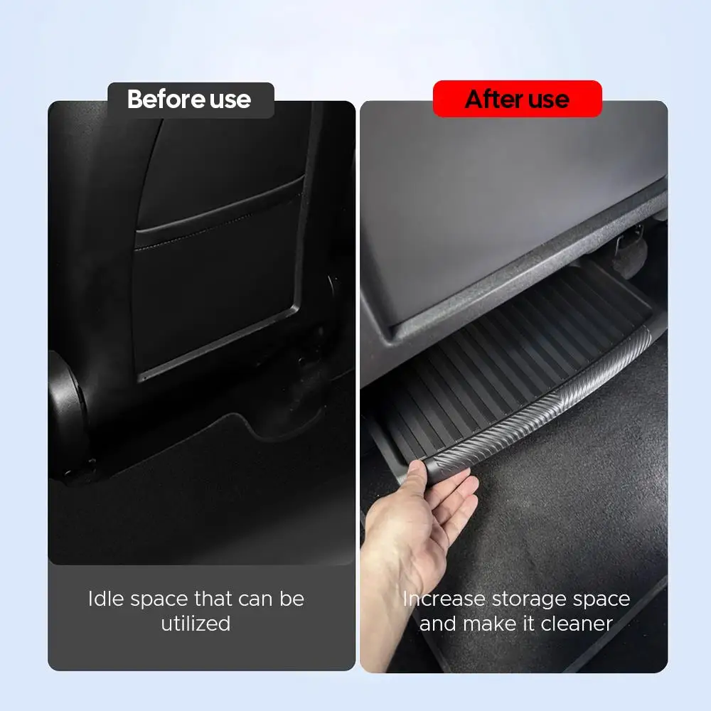 Under Seat Storage Box For Tesla New Model Y 2025 Launch Juniper Drawder With Lids ABS Material Interior Accessories