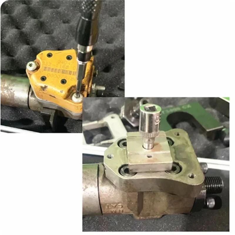 2025 hot sale For Cat 3408 3412e Common Rail Injector Clamp Disassmeble Solenoid Valve Measuring Tool Set