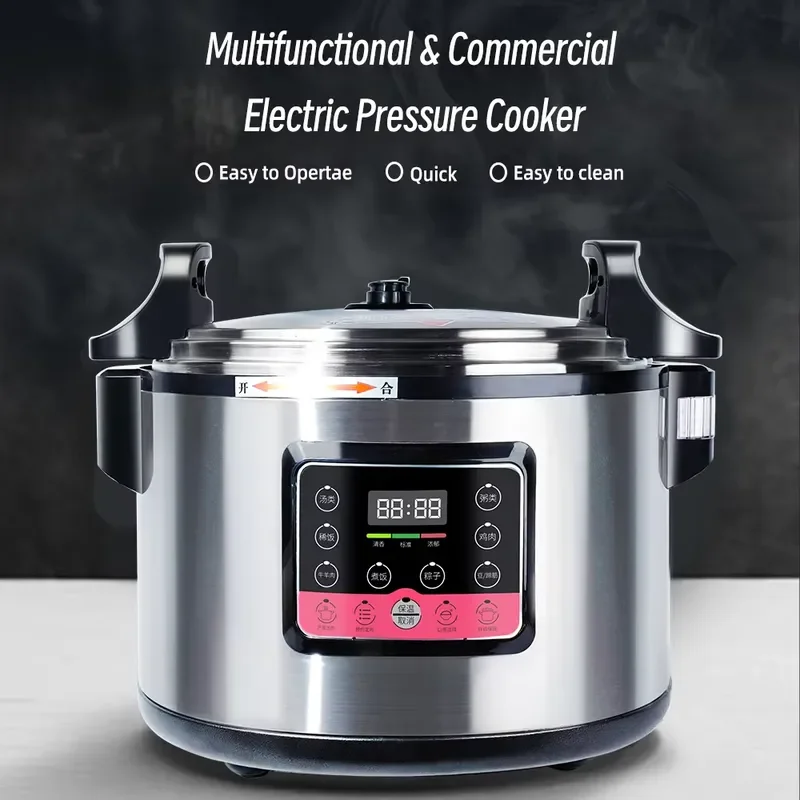 22L Commercial Rice Cooker Digital Control 8 in 1 Multi Function Non Stick Inner Pot for Hotel Restaurant Kitchen Appliance
