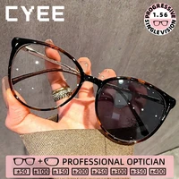 Gafas de Lectura de Moda con Ojo de Gato CYEE para Mujer, Gafas de Alta Calidad con Fotocromáticos para Miopía, Gafas Ópticas con Prescripción Personalizada