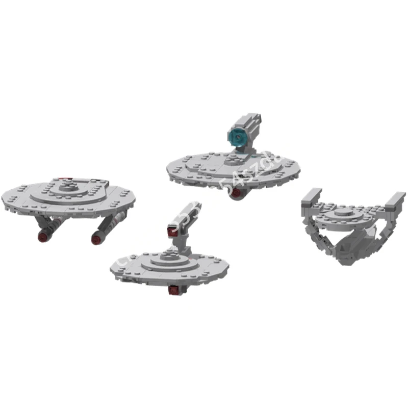 

592 шт. MOC Misc, корабли 23 века, обновленный пакет, гладкое издание, строительные блоки STEM, идея практичной работы, Рождественская игрушка в подарок