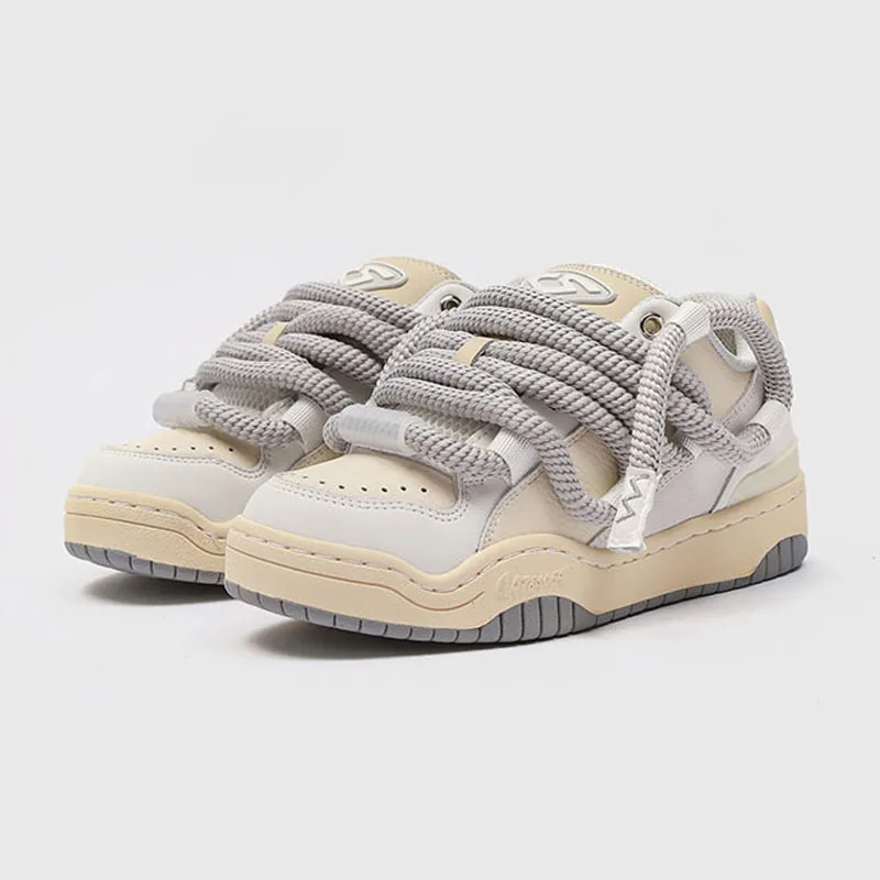 

Skateboard Men's Bread Shoes Vintage Trendy Casual Shoes Couple Style Thick Sole Shoes Women Sport Casual Shoes