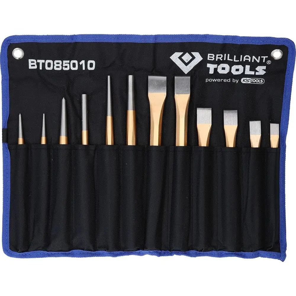 

12-Piece Chisel and Drip Punch Set for Precision Work