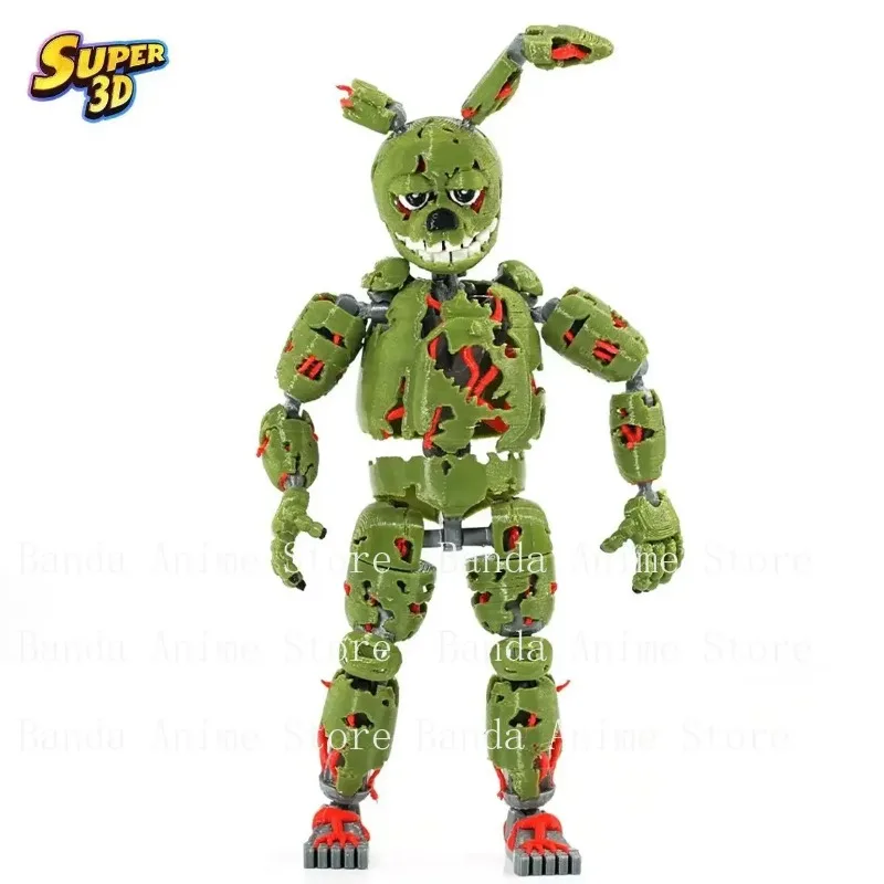 Figurine articulée Springtrap T13 imprimée en 3D Five Nights at Freddy's 3, jouet transformable multi-articulations pour collectionneurs, cadeau