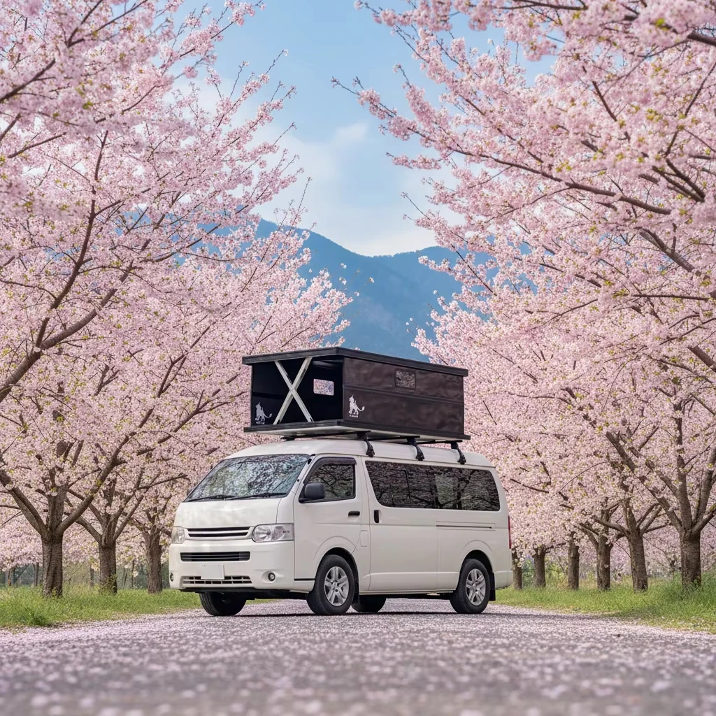 For Carbon Fiber Electric Automatic Hard Wall Rooftop Tent Camper For Pickup Truck Van RV Four Season Use