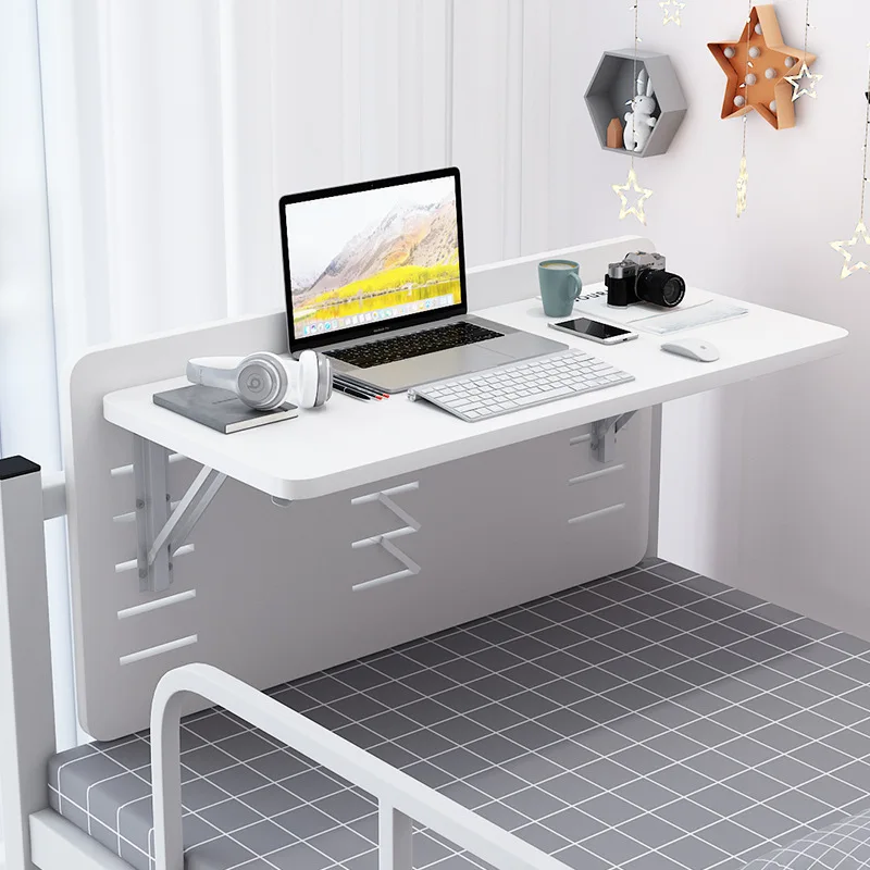AOLIVIYA Sofa Floor Coffee Tea Table Portable Bed Folding Table Bunk Computer Installation Free Dorm Hanging Desk