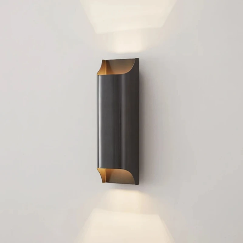 

Modern Brass LED Wall Lamp Foyer Bedroom Dining Room Aisle G9 G4 Bulb Gold Black Body Minimalist Atmosphere Lighting Sconce