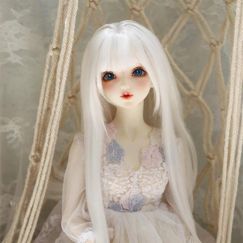 1/3 1/4 1/6 Bjd Doll Wig with Bangs Long Straight Wig for Girls Diy Bjd Wig Accessories image 5