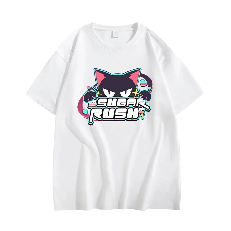 Anime Blue Archive Sugar Rush Kyouyama Kazusa Same Short Sleeve T Shirt Women Men Aesthetic Graphics Tshirt Cotton Tees
