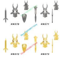 HN570 HN573 Anime Games Bricks Dolls Dark Souls Black Knights Toy Building Blocks Assembling Toys Kids Model Birthday Gifts