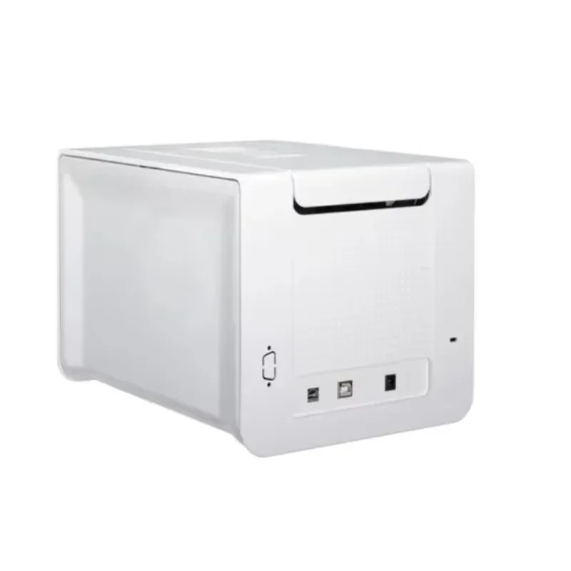 

In stock New 2025 Affordable Price Evolis Zenius Single-Side Dual Side Color Employee Student Plastic PVC ID Card Printer