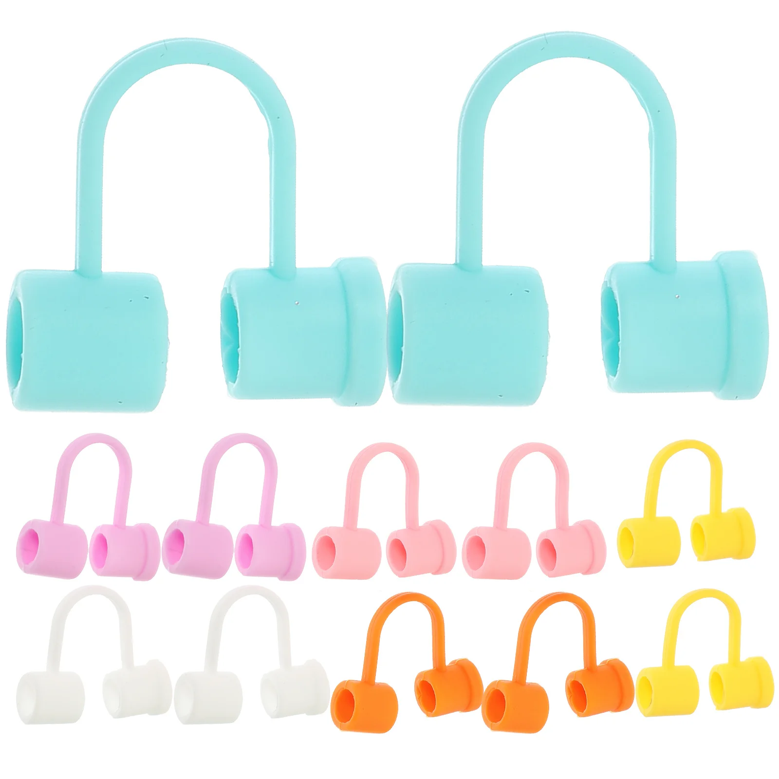 

12pcs Straw Covers Silicone Reusable Tip Protectors Dust Proof For Drinking Straws Home Party Camping Picnic Use Tumbler