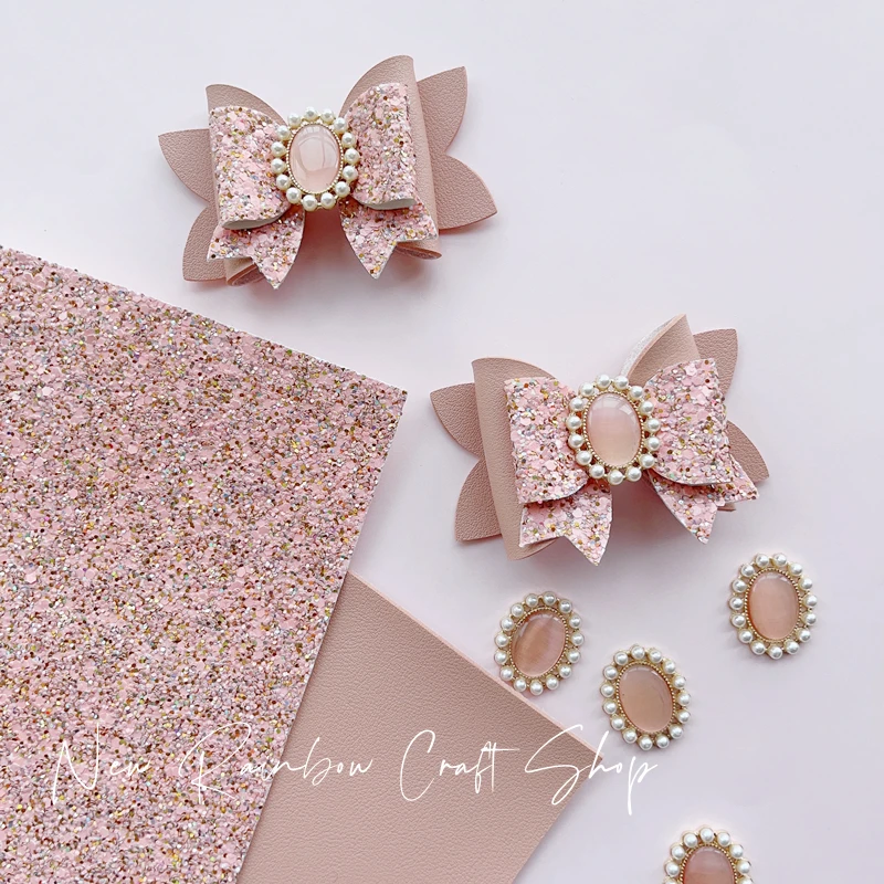 New Rainbow A4 Cinnamon Color Leatherette For DIY Girl's Hair Bows, hair accessories, Hairpins, Homedecoration, Stationery