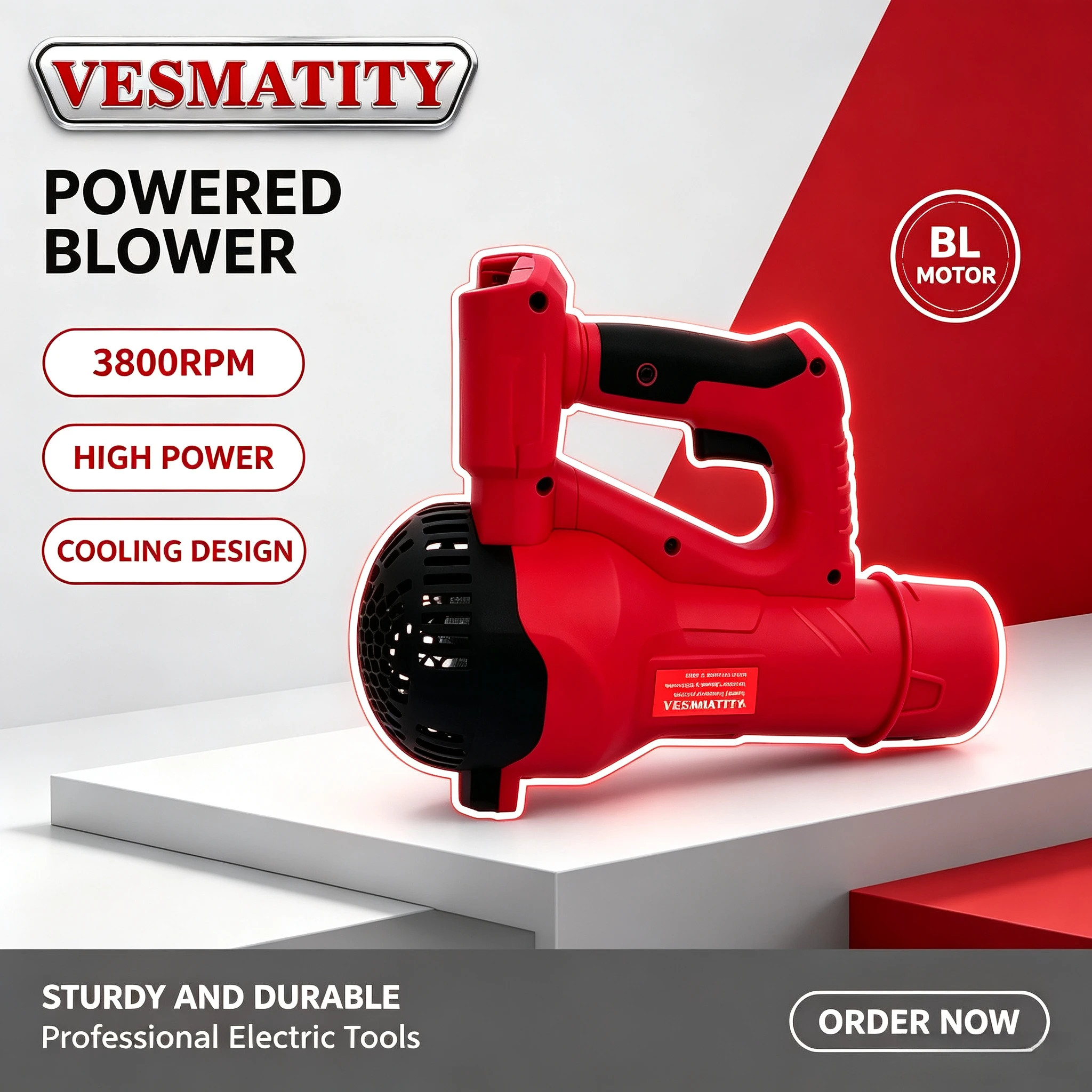 Professional grade cordless handheld leaf blower turbo jet fan for garden yard and workshop cleaning for Milwaukee battery
