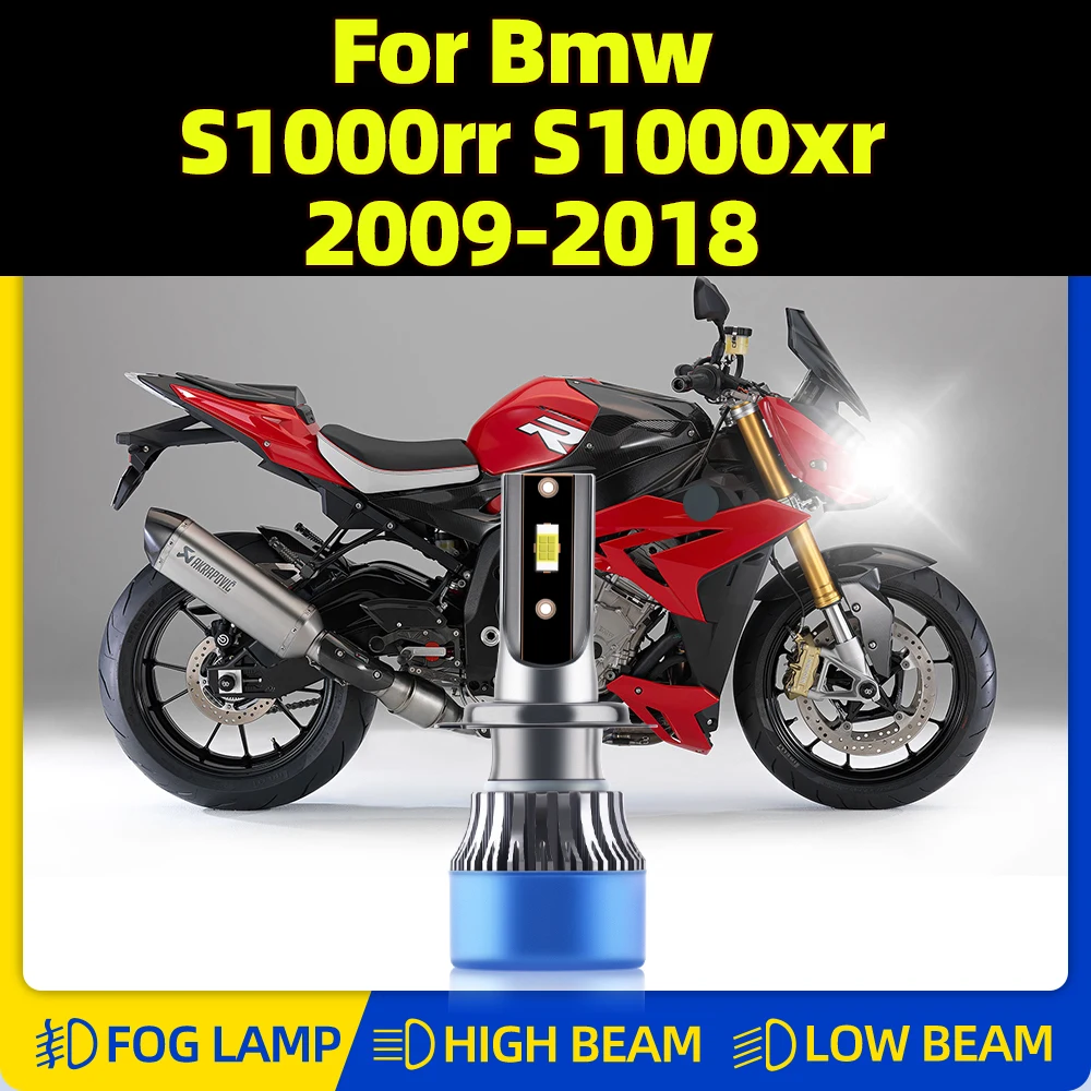 12V Led Headlight Bulb 10000LM CSP Chip Motorcycle Headlamp 6000K 12V For Bmw S1000rr S1000xr 2009-2013 2014 2015 2016 2017 2018