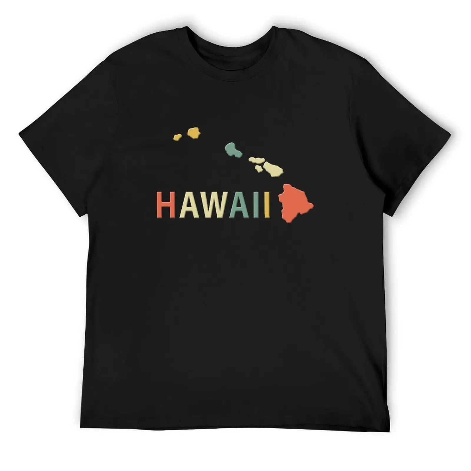 

Hawaii Islands Vintage Colors T-Shirt man clothes man t shirt summer clothes custom t shirt black t shirts for men