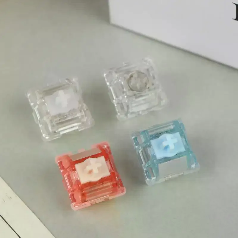 Ur Ice Switch Magnético Ultra Linear para Teclado Mecânico Magnético, Mola de 22mm, 35gf, 700Gs, Switch Transparente RGB