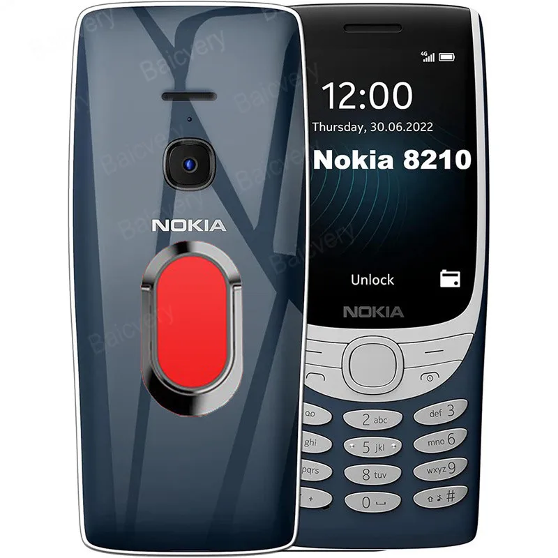 For Nokia 8210 4G 2022 2.8'' TA-1507 TA-1494 TA-1489 TA-1485 TA-1483 Case TPU Silicone Protective Back Cover With Oval Bracket