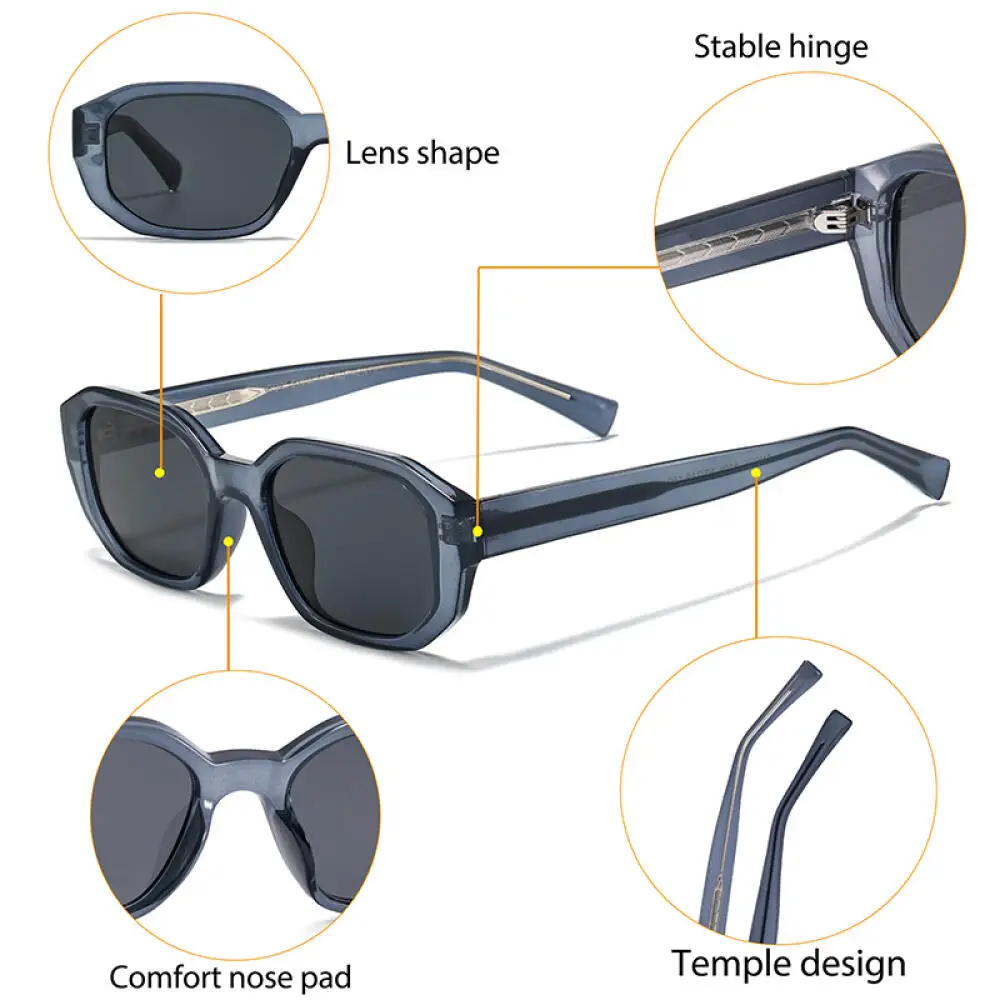 CATERSIDE موضة جديدة للجنسين النظارات الشمسية إطار مربع تصميم المرأة في الهواء الطلق السفر الشاطئ مهرجان الهدايا المثالية نظارات UV400