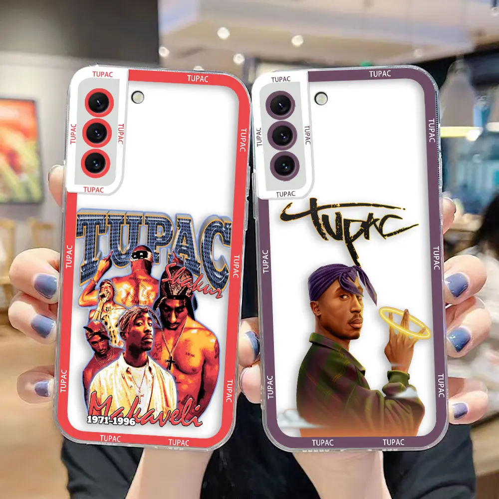 2Pac Tupac Shakur Clear Case For Samsung Galaxy NOTE 20 10 A73 A72 A71 A53 A51 A50 A42 A33 A32 A30 A23 A22 A14 A13 A12 A54 Case