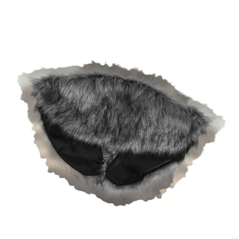 

B95F Warriour Shawl Medieval Knight Shoulder Wrap Halloween LARP Cosplay Costumes Vikinges Faux Furs Collar with Pin