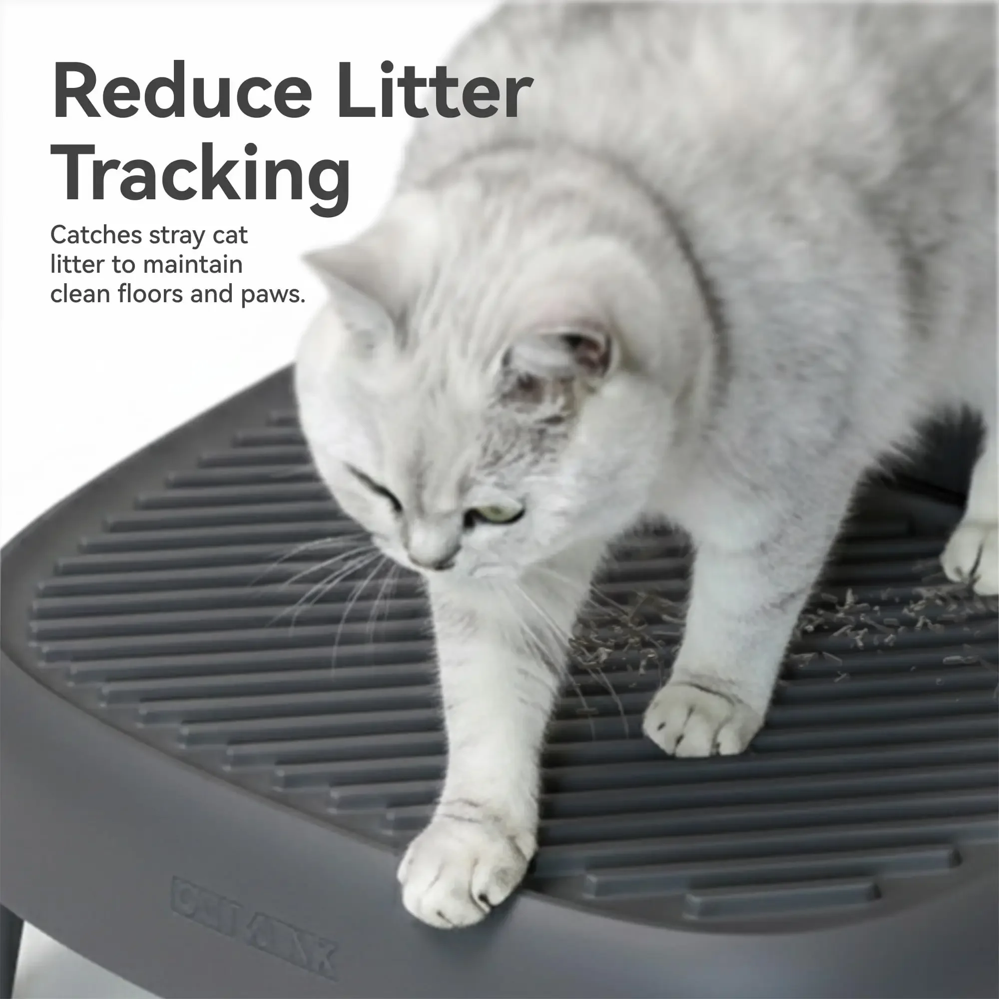 CATLINK Automatic Litter Box Step Heightener for Easy Access by Small and Senior Cats Control Cat Litter Spills Accessories