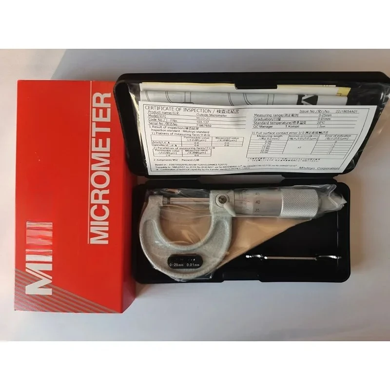 103-137 Outside Micrometers Range 0-25/25-50/50-75/75-100/100-125/125-150/150-175/175-200mm 0.01mm 103-138 103-139
