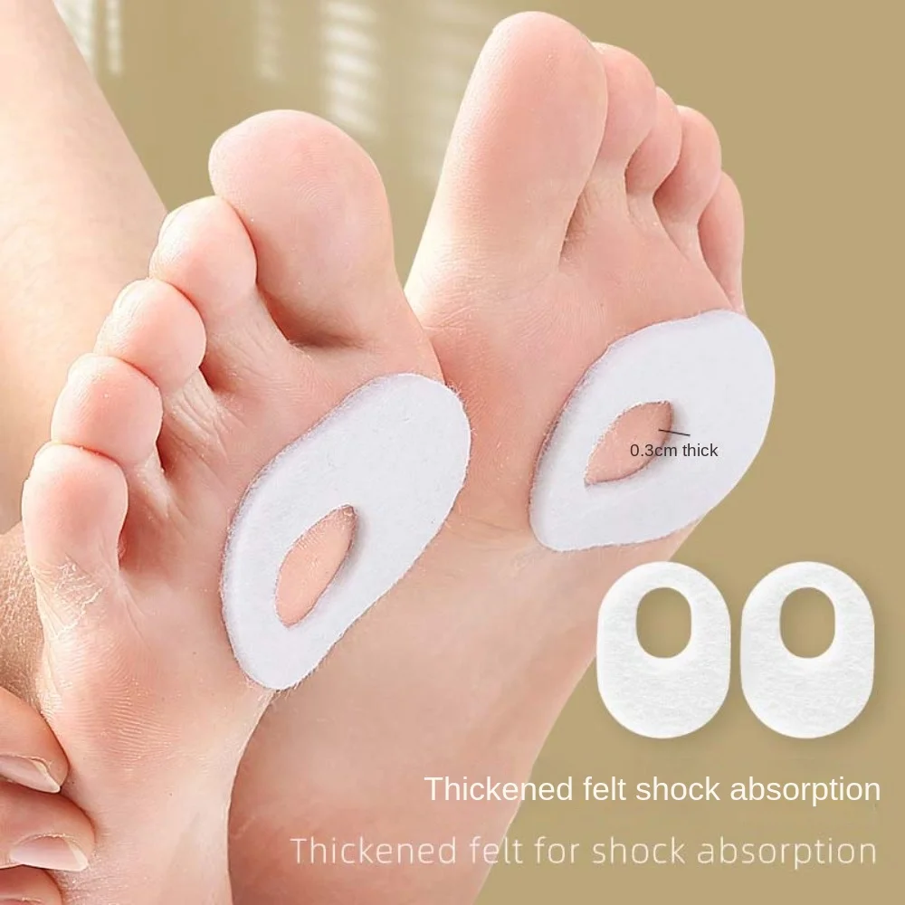 Foot Cushion Supports Callus Cushions Pads Prevent Calluses Blisters Felt Toe Pads Foot Anti Wear Sticker Bunion Protector