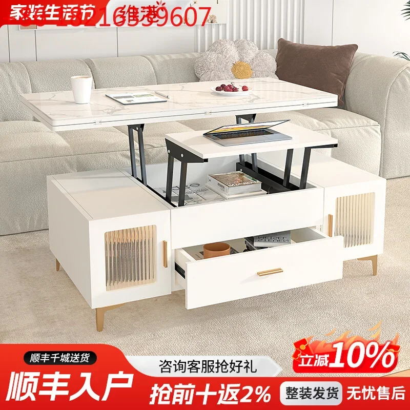 

Dining table dual-purpose small apartment living room household integrated multi-purpose foldable dining table two-in-one
