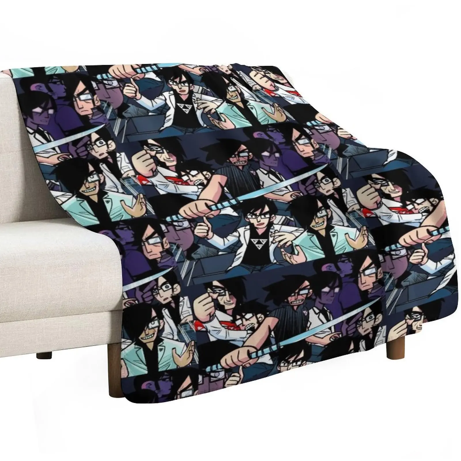 Obsessed With Gideon Graves Throw Blanket Anti Shedding Soft Fuzzy Blanket for Home