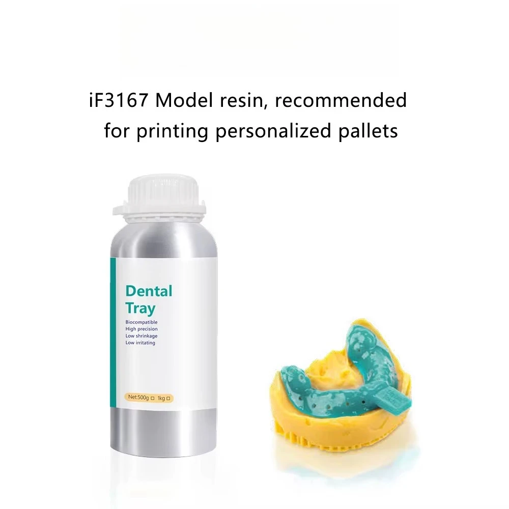 Laboratory Photopolymer Resin for Dental Tray Model Printing, 405nm UV‑Curing 3D Printer Consumable